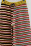 YANYAN KNITS soft color block striped casual pants YYK-YYW23-1541-TW striped